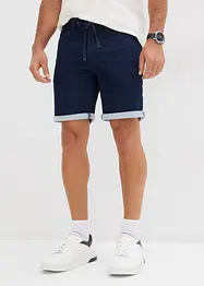 Bermuda en molleton effet jean, Regular, bonprix