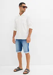 Bermuda en molleton effet jean, loose, bonprix