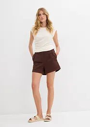 Short en twill, taille haute, bonprix