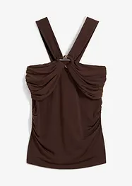 Top dos nu avec boucle en métal martelé, bonprix