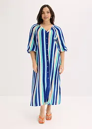 Robe caftan rayée en viscose texturée, bonprix