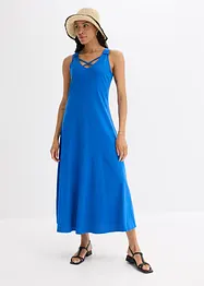 Robe longue 100% coton à bretelles, bonprix