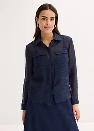 Chemisier transparent et texturé, bonprix