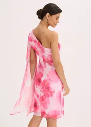 Robe asymétrique en crêpe fin, bonprix