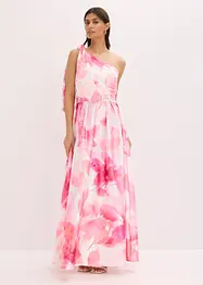 Robe asymétrique en satin brillant, bonprix