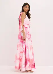 Robe asymétrique en satin brillant, bonprix