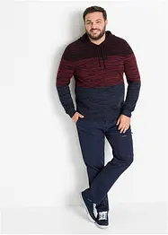 Pull en fine maille à capuche, bonprix