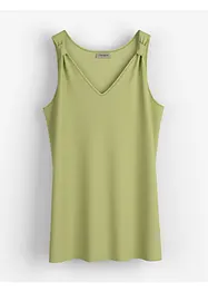 Long débardeur en viscose et lin, bonprix