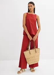 Top sans manches en viscose mélangée, à nouer dans le dos, bonprix