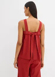 Top sans manches en viscose mélangée, à nouer dans le dos, bonprix