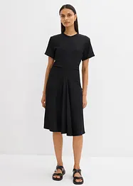 Robe en jersey crêpe texturé, bonprix