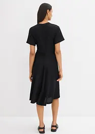 Robe en jersey crêpe texturé, bonprix