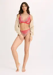 Soutien-gorge bralette sans armatures avec une dentelle multicolore, bonprix