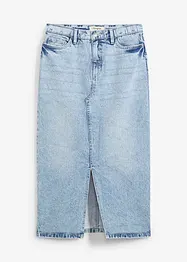 Jupe midi en jean, bonprix
