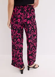 Pantalon large et imprimé en viscose fluide, bonprix