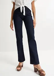 Jean droit taille mi-haute, extensible, bonprix
