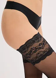 Bas auto-fixants avec dentelle, bonprix