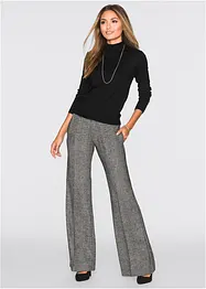 Pantalon à jambes larges, taille courte, bonprix