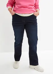 Jean droit taille mi-haute élastiquée, bonprix
