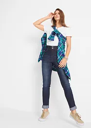 Jean slim taille haute extensible et confortable, bonprix