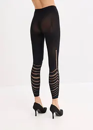 Legging avec bordures confort et broderie anglaise 80den, bonprix