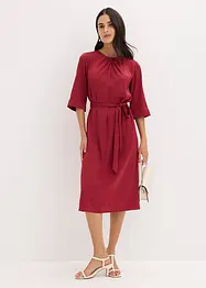 Robe midi en satin brillant, bonprix