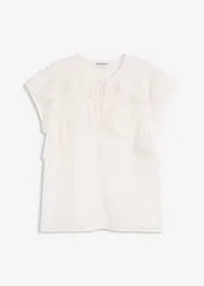 Blouse en crêpe à volants, bonprix