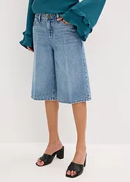 Bermuda en jean taille mi-haute, peu extensible, bonprix