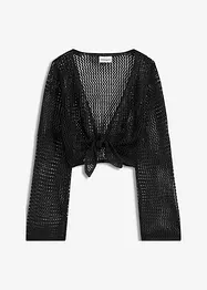 Gilet de plage court, aspect crochet, bonprix