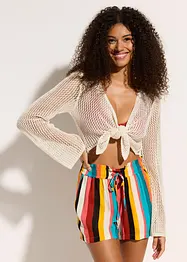 Gilet de plage transparent, aspect crochet, bonprix