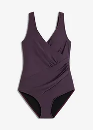 Maillot 1 pièce sculptant, maintien modéré, style portefeuille, bonprix