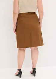 Jupe midi en popeline de coton, bonprix