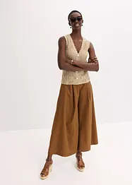 Gilet sans manches en maille ajourée, bonprix