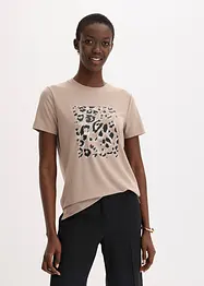 T-shirt à imprimé léopard, bonprix