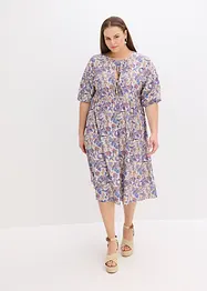 Robe en jersey avec lien à nouer à l’encolure, bonprix