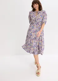 Robe en jersey avec lien à nouer à l’encolure, bonprix