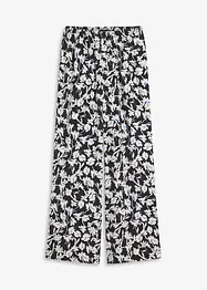 Pantalon palazzo en tissu texturé, bonprix