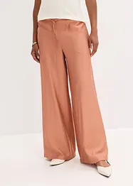 Pantalon palazzo aspect brillant, bonprix