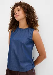 Top en jean de coton, bonprix