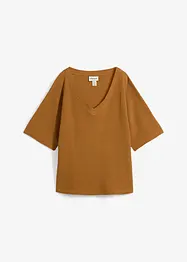 T-shirt gaufré 100% coton, bonprix