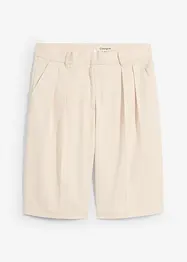 Bermuda à pinces en viscose mélangé, bonprix