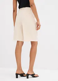 Bermuda à pinces en viscose mélangé, bonprix