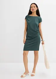 Robe courte en crêpe texturé, bonprix