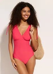 Maillot 1 pièce sculptant à larges bretelles, maintien léger, bonprix