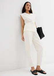 Pantalon en maille piquée, longueur cheville, bonprix