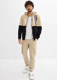 Sweat zippé à capuche 100% coton, bonprix