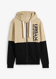 Sweat zippé à capuche 100% coton, bonprix