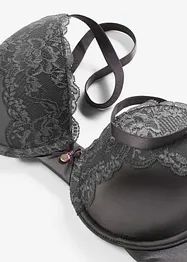 Soutien-gorge à coques satin et dentelle, bonprix