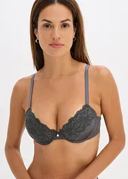 Soutien-gorge à coques satin et dentelle, bonprix