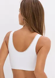 Lot de 2 brassières réversibles en coton extensible, bonprix